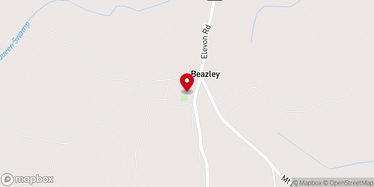 Map showing location of Rappahannock Indian Baptist Church