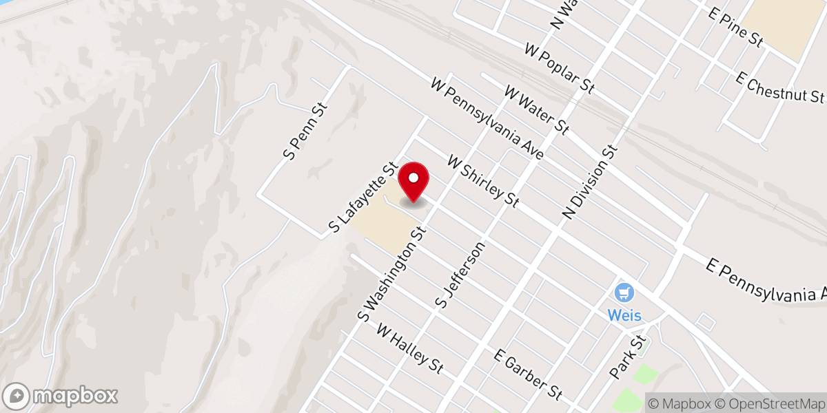 Map showing location of Saint Catherine of Siena Catholic Church
