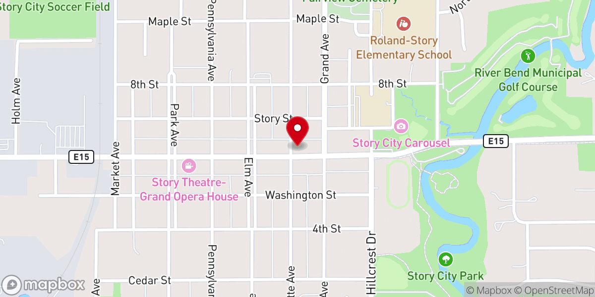 Map showing location of Immanuel Lutheran Church