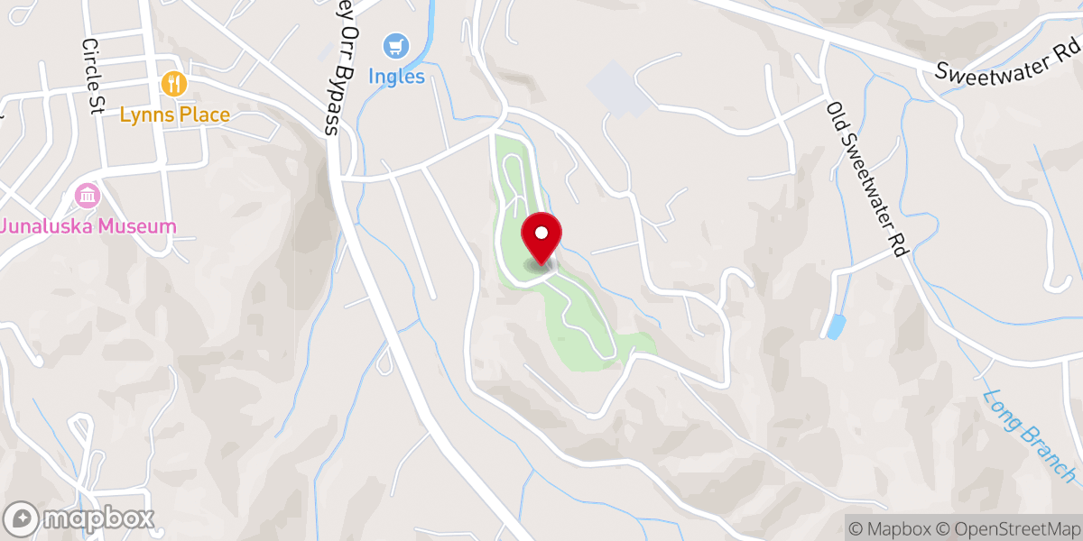 Map showing location of Cheoah Church