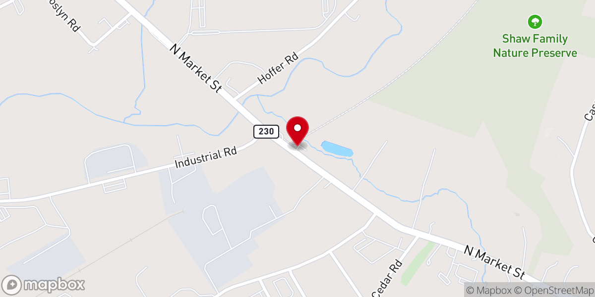 Map showing location of Conewago Recreation Trail
