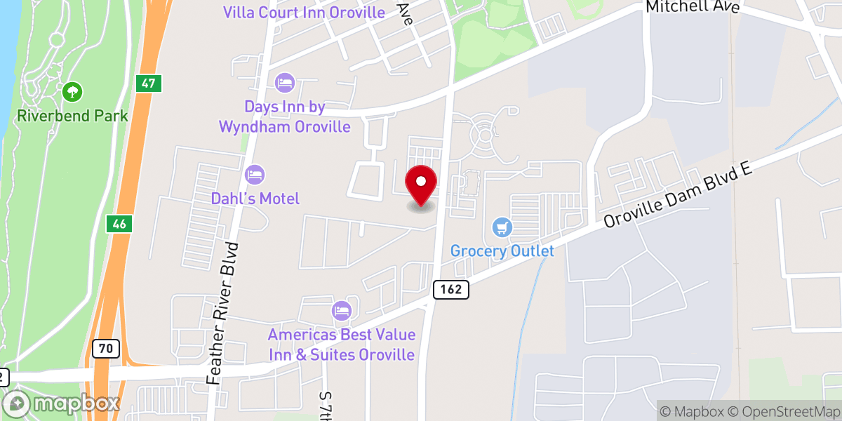 Map showing location of Victory Christian Fellowship