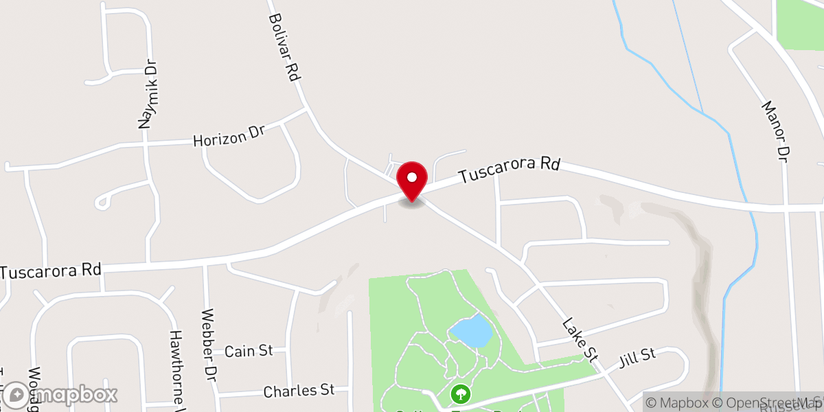 Map showing location of North Madison Baptist Church
