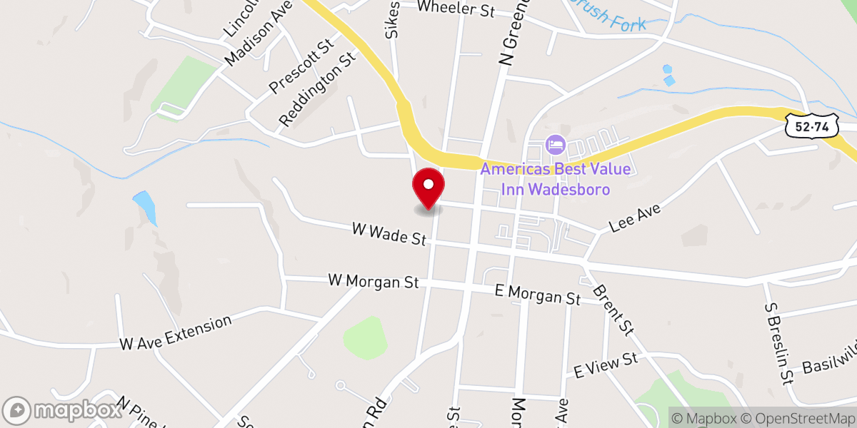 Map showing location of Anson Crisis Ministry