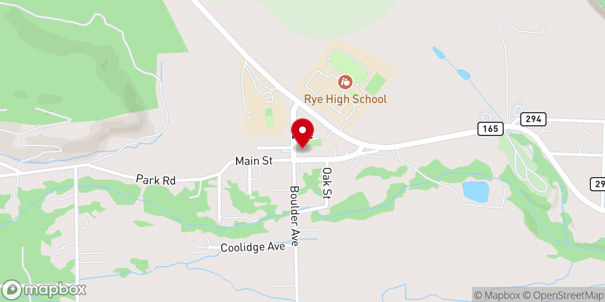 Map showing location of Rye Church of Christ