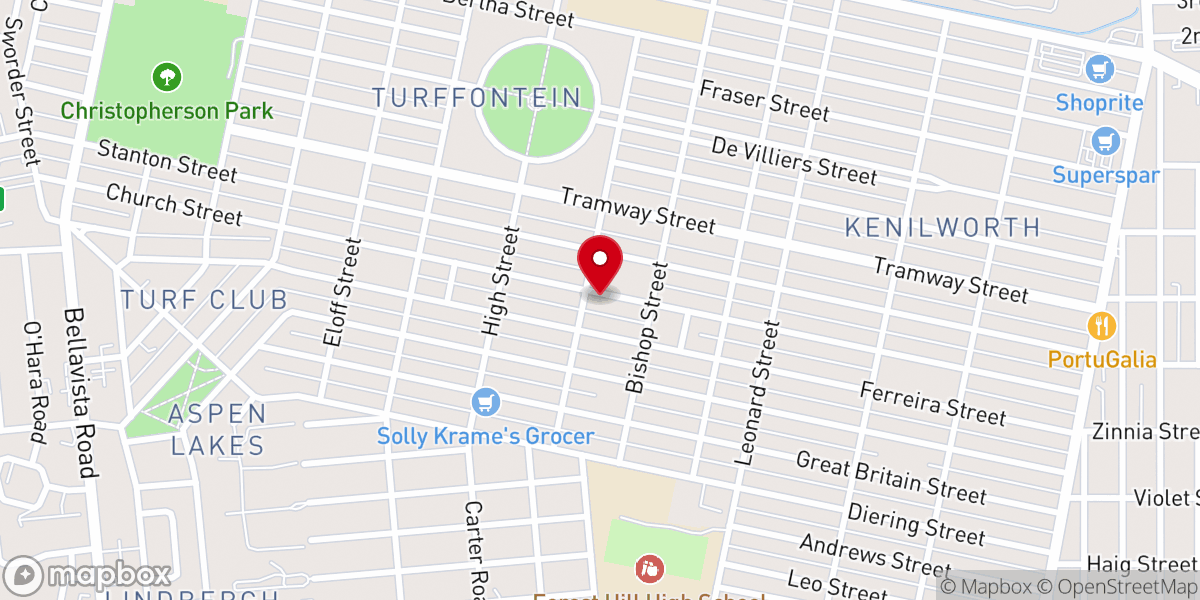 Map showing location of Imvana Trinity Methodist Church of SA