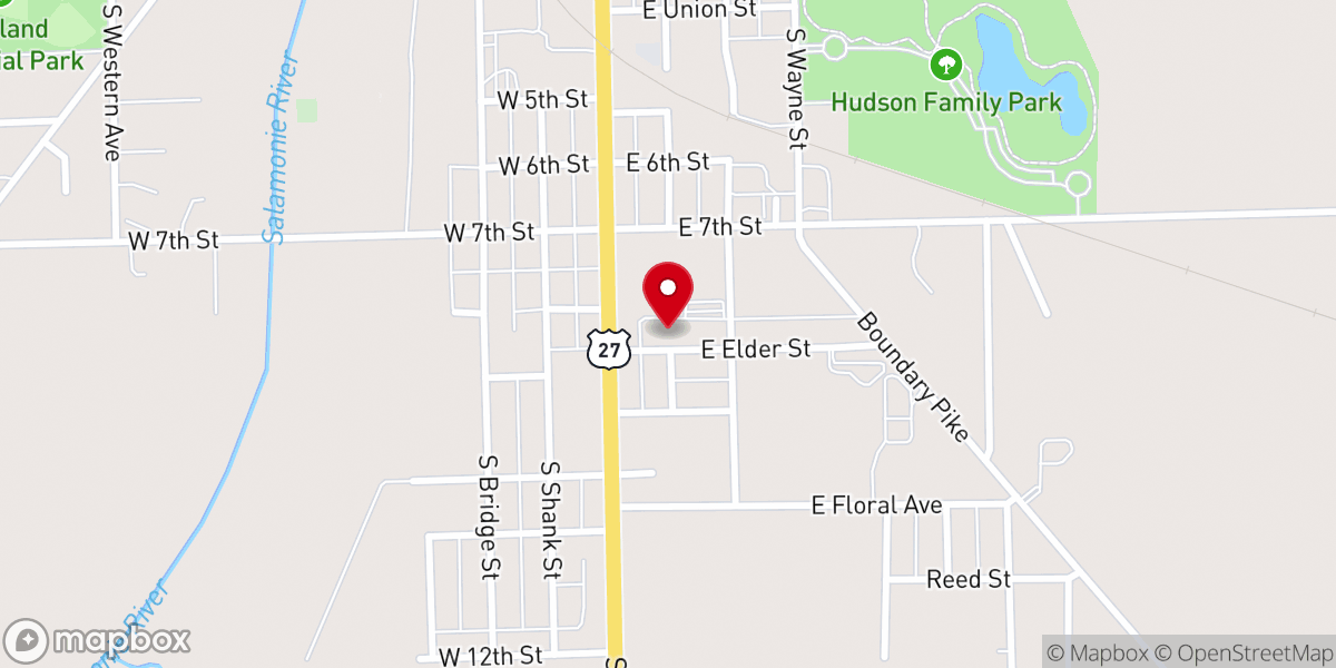 Map showing location of Portland Apostolic Center
