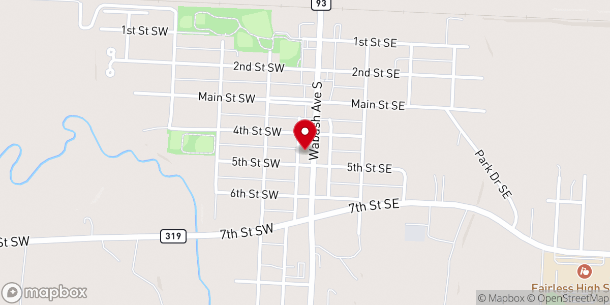 Map showing location of Gathering Place Community Chruch