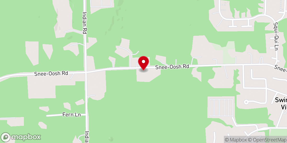 Map showing location of La Conner Neighborhood Church