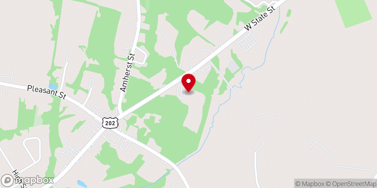 Map showing location of PV8 Hall