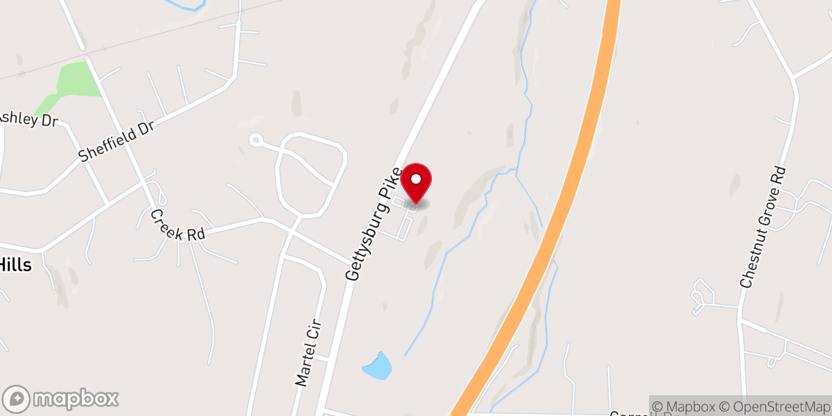 Map showing location of Monaghan Presbyterian Church