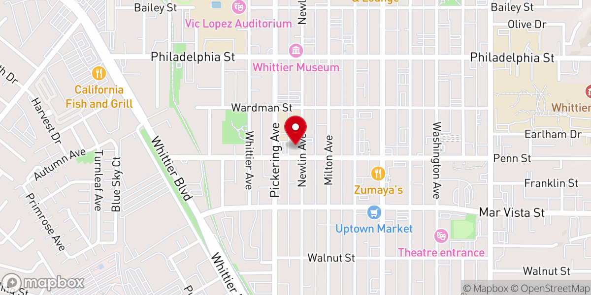 Map showing location of Saint Marys Roman Catholic Church