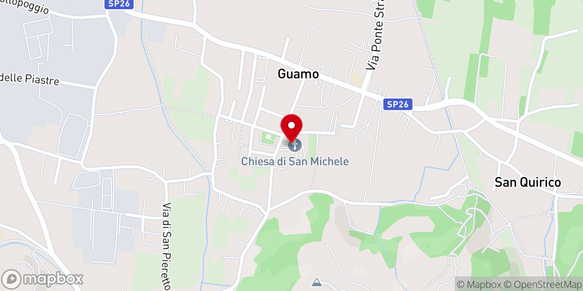 Map showing location of Parrocchia di Guamo