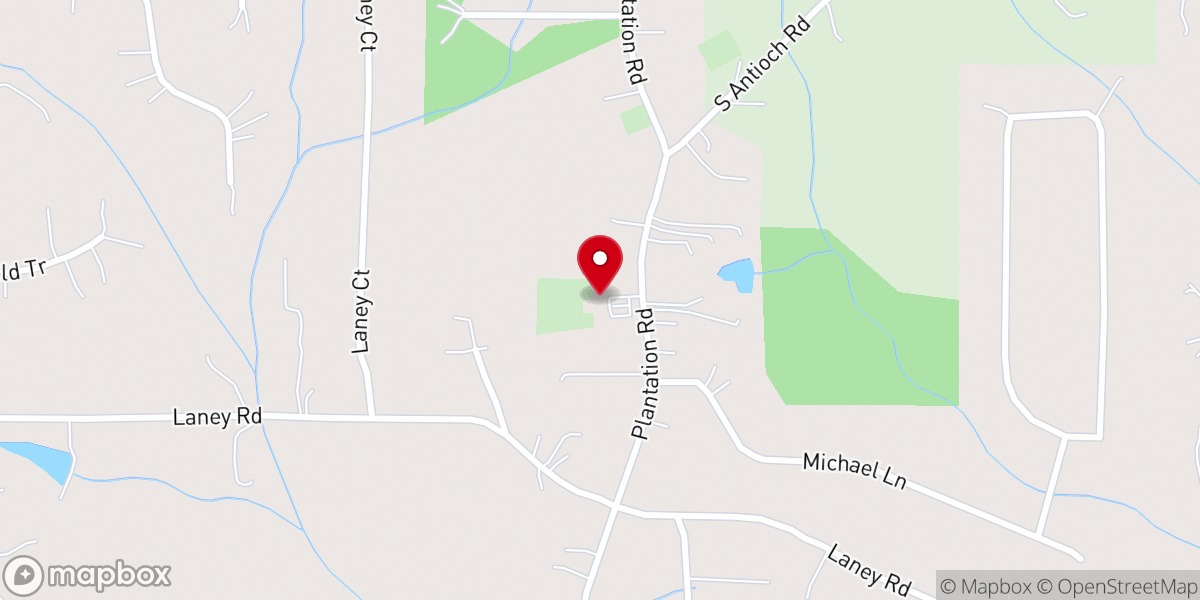 Map showing location of Fellowship Primitive Baptist