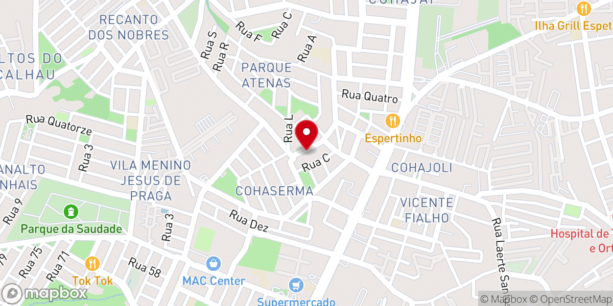 Map showing location of Igreja Batista Vale do Jordão