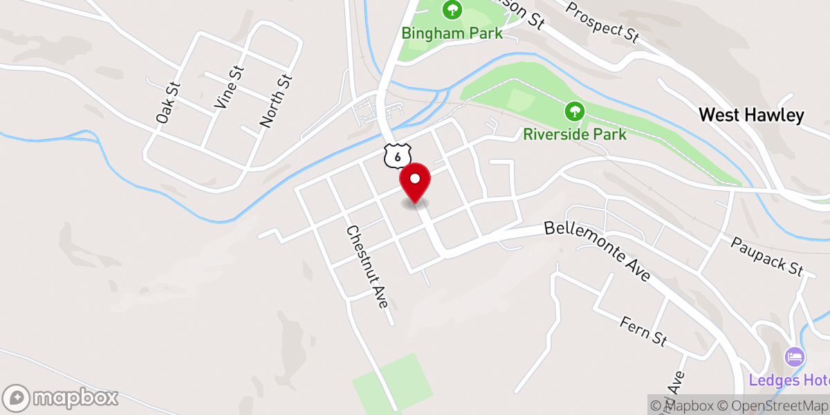 Map showing location of Renewal Church