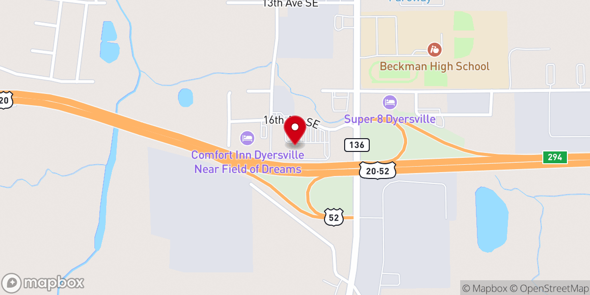 Map showing location of Connections Church
