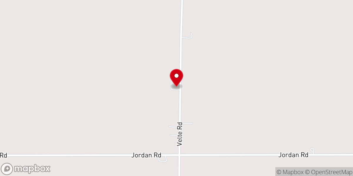 Map showing location of Zion Lutheran Church
