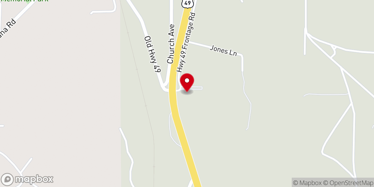 Map showing location of Pleasant Hill Baptist Church