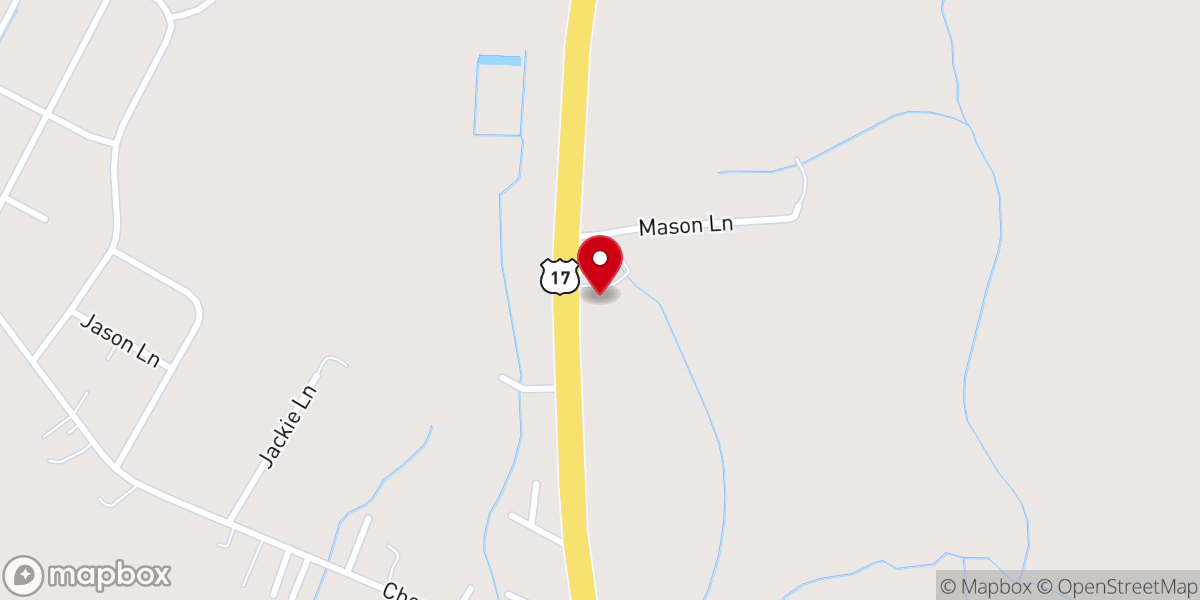 Map showing location of Covenant Community Church