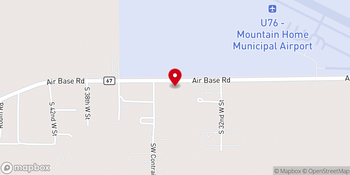 Map showing location of Community Council of Idaho