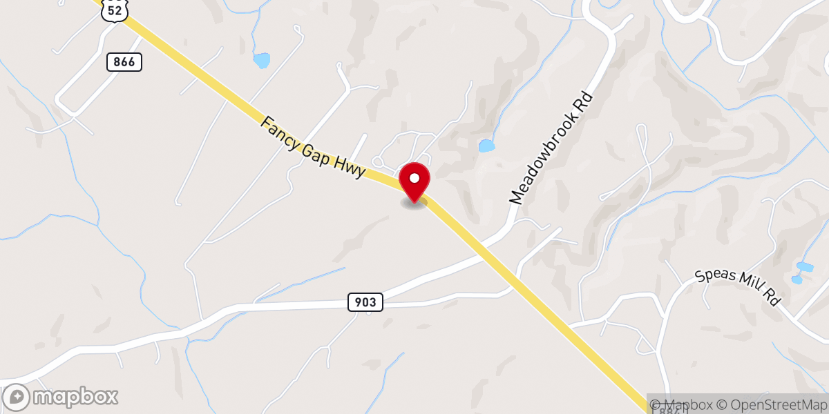 Map showing location of Hope Community Church