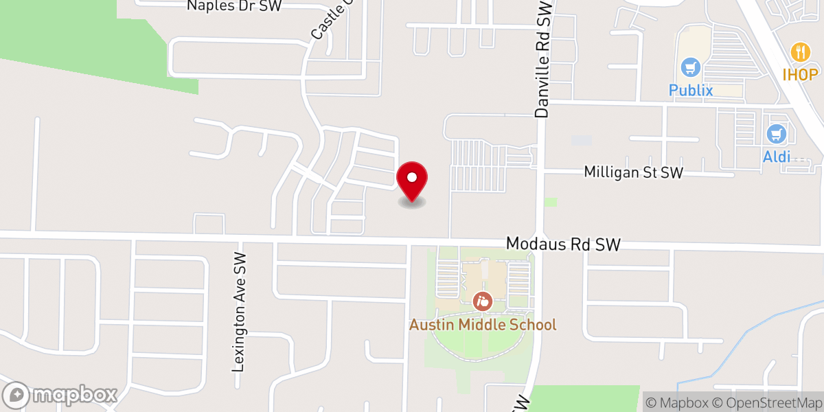 Map showing location of Grace Fellowship Church