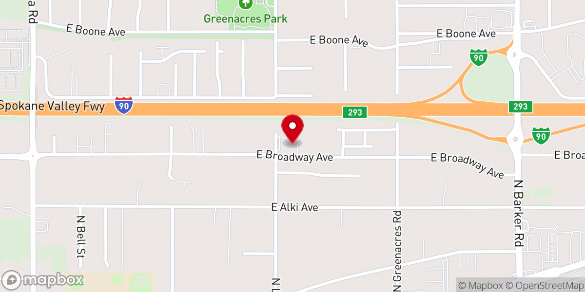 Map showing location of Hope Lutheran Church