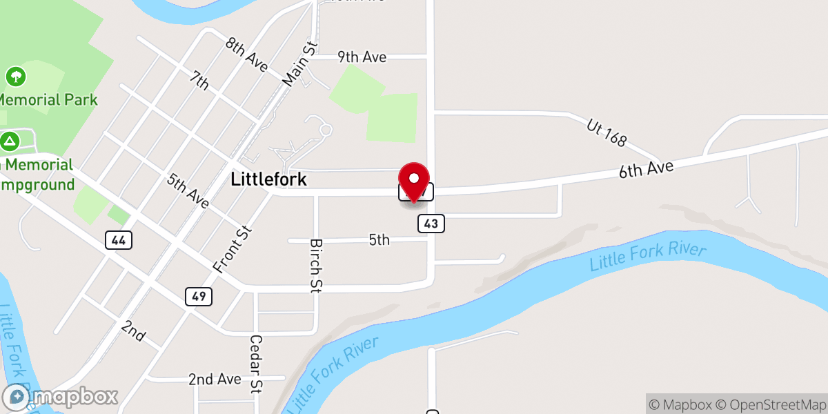 Map showing location of Evangelical Free Church