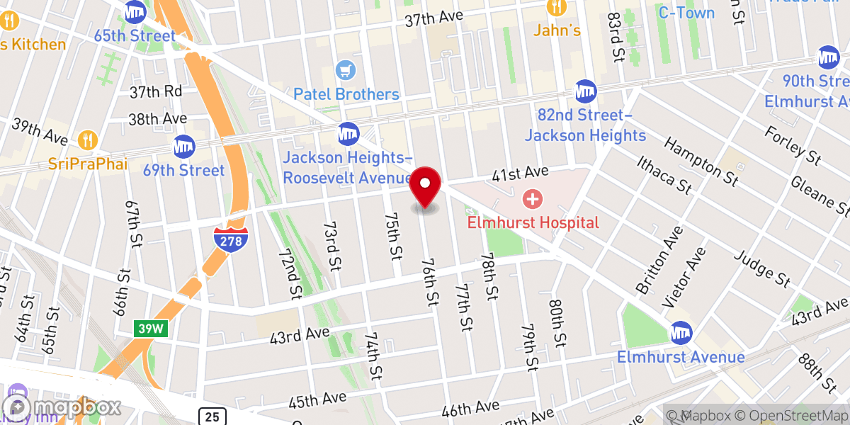 Map showing location of Indonesian Protestant Church of Usaincorporated