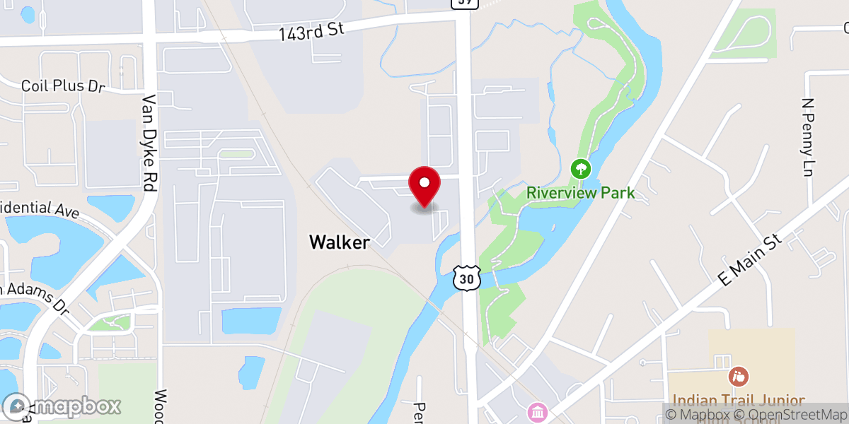 Map showing location of Community Sports Plex (CSP)