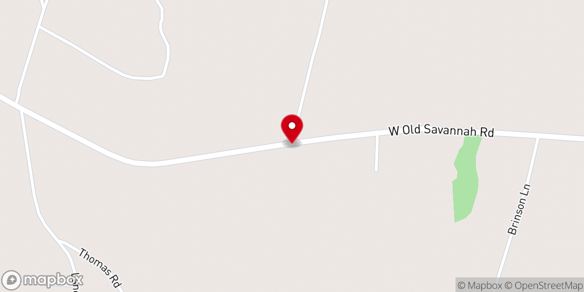 Map showing location of Skull Creek Baptist Church