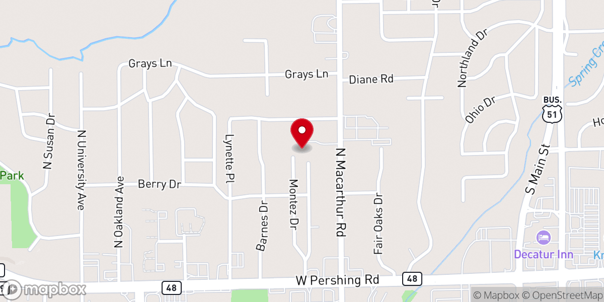 Map showing location of Crusaders Church of Decatur
