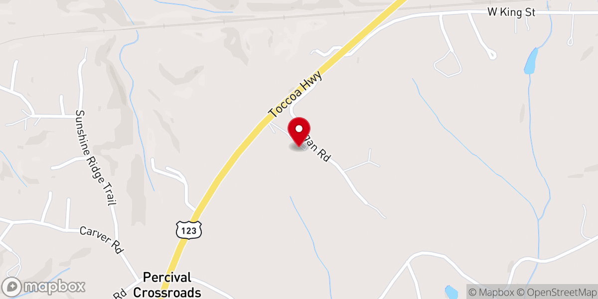 Map showing location of Cross Hill Fellowship - Service Sunday 10AM