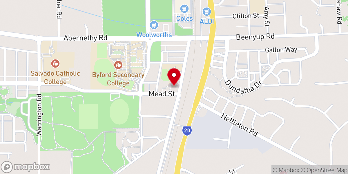 Map showing location of Free Reformed Church Of Byford
