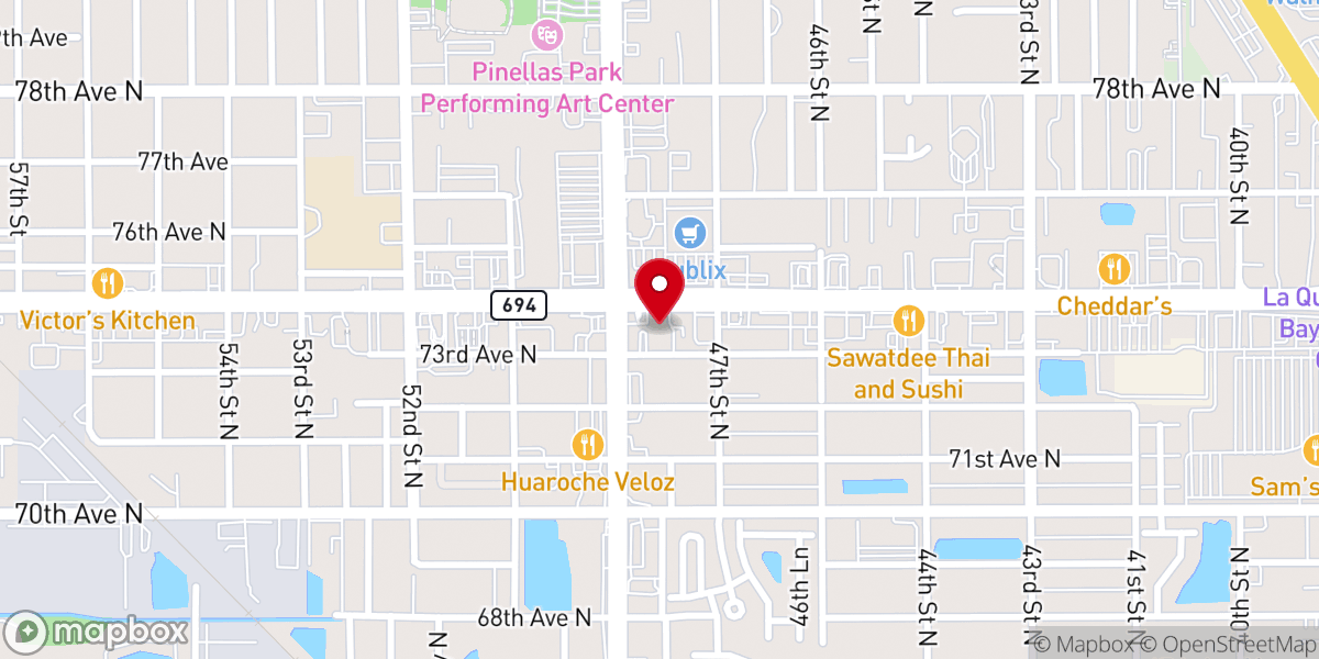 Map showing location of The Door Gospel Christian Church