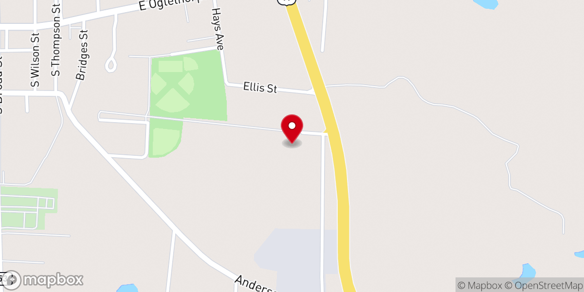 Map showing location of William Grove Baptist Church