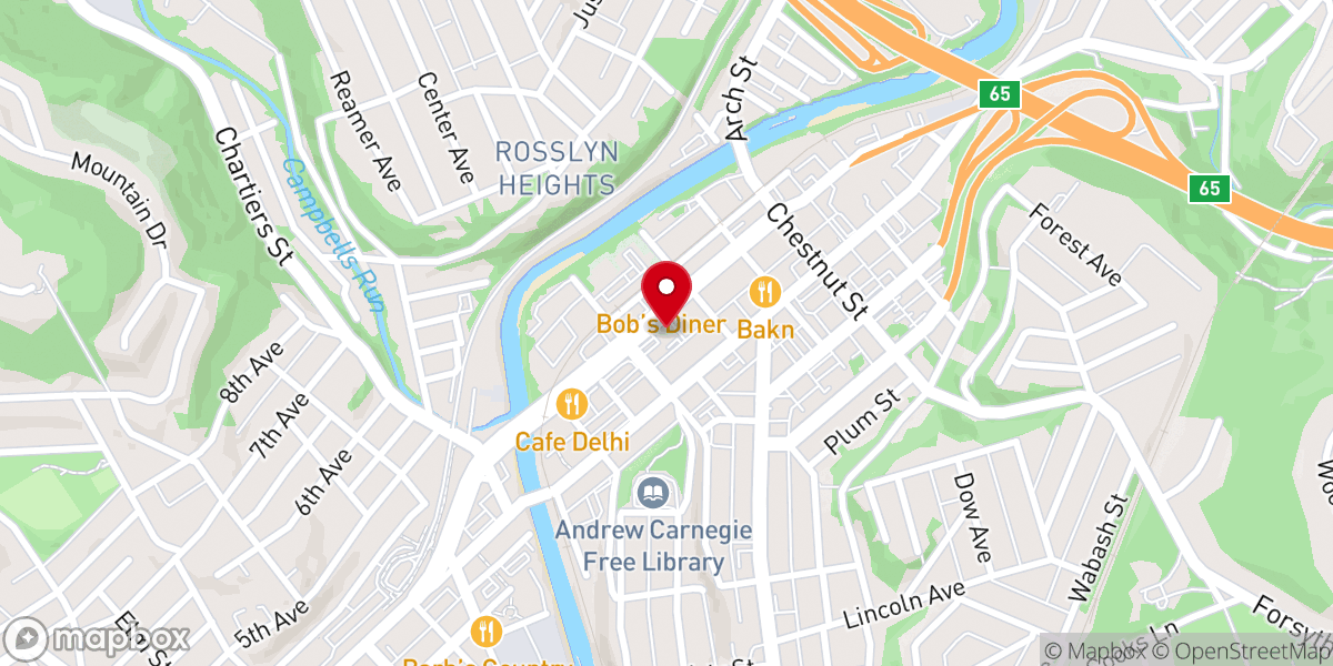 Map showing location of Holy Virgin Russian Orthodox Church