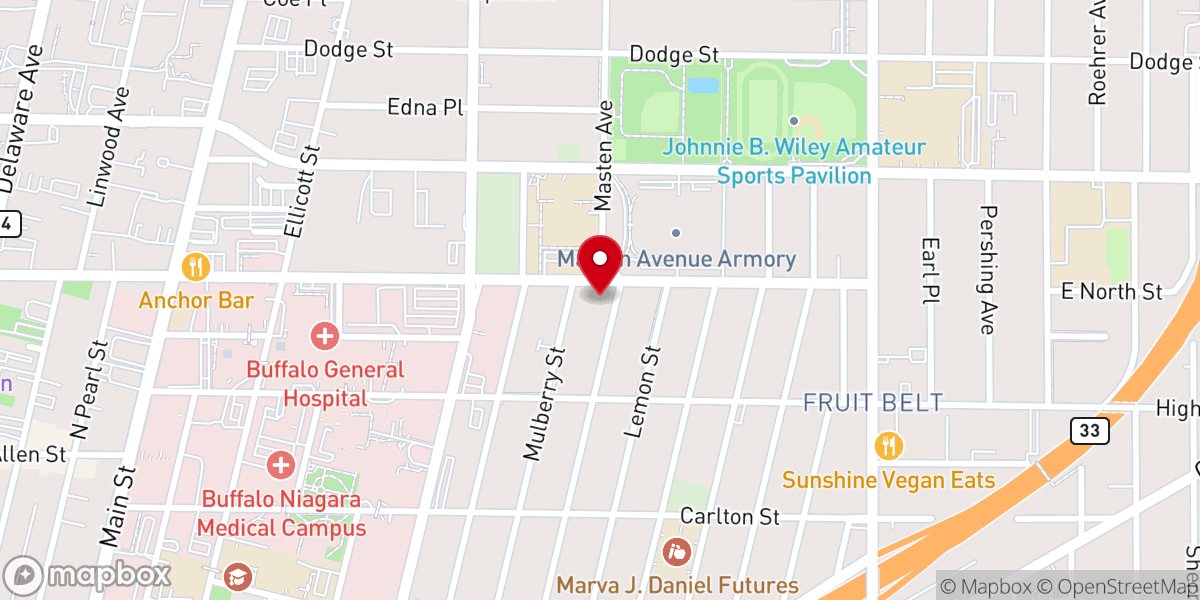 Map showing location of Macedonia Missionary Baptist Church