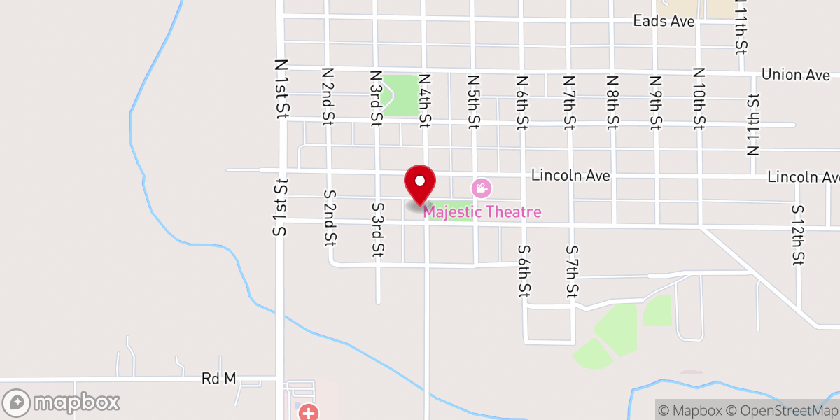Map showing location of Hebron Bible Church