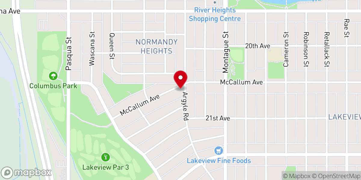 Map showing location of Saint Paul's Greek Orthodox Church