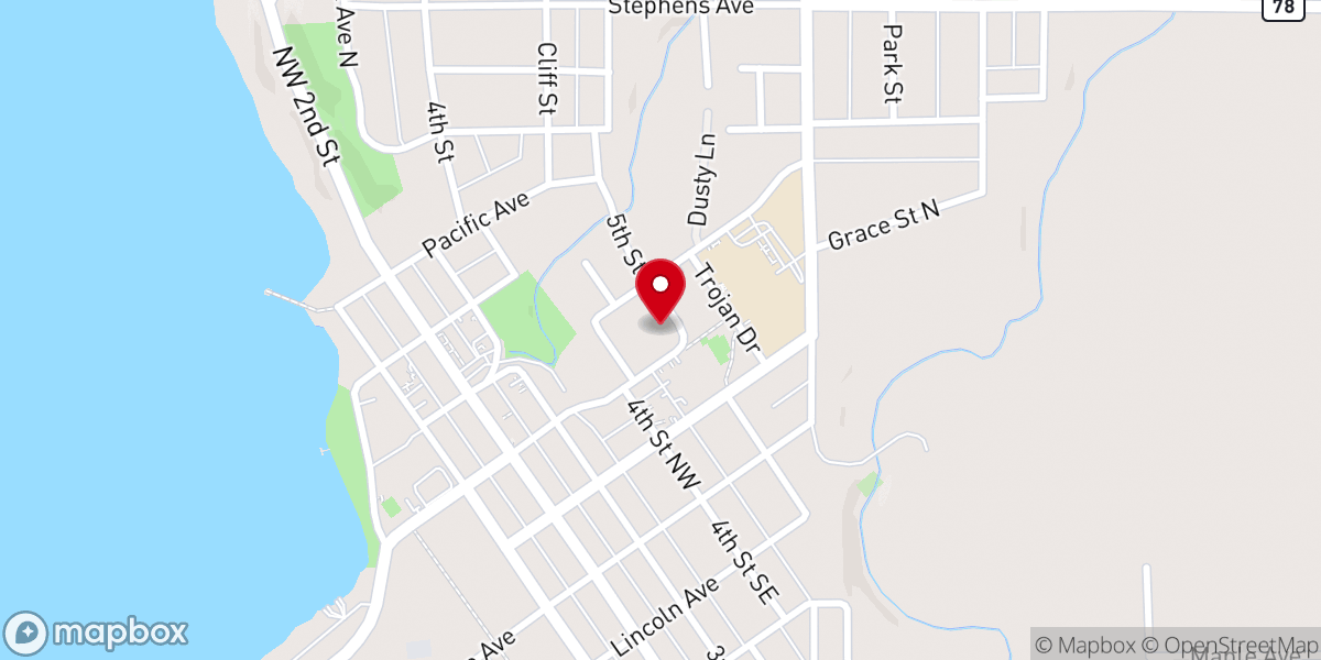 Map showing location of Church of St John