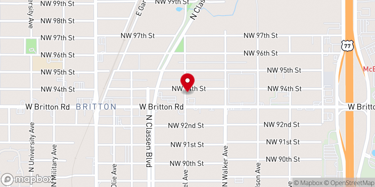 Map showing location of Maranatha Church of God-Christ