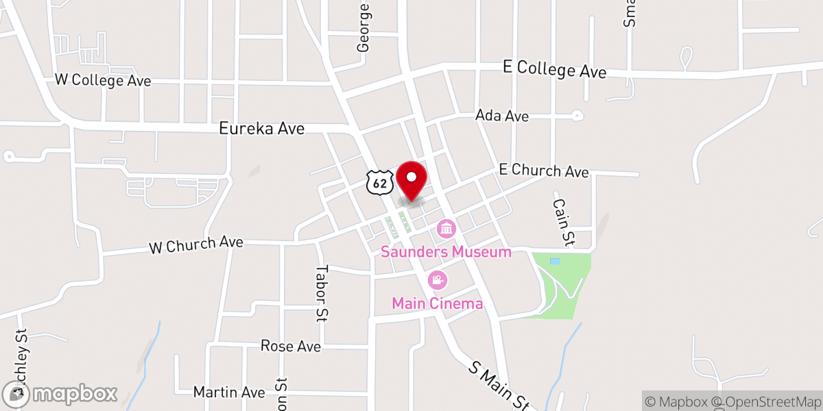 Map showing location of New Life Evangelistic Center