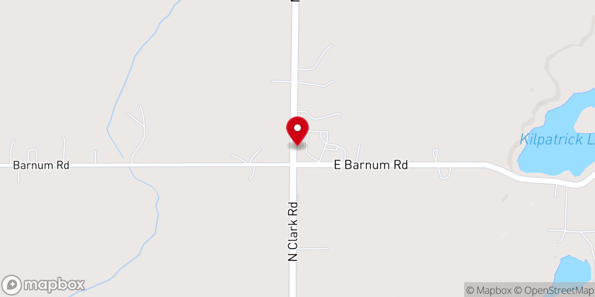Map showing location of Kilpatrick United Brethren Church