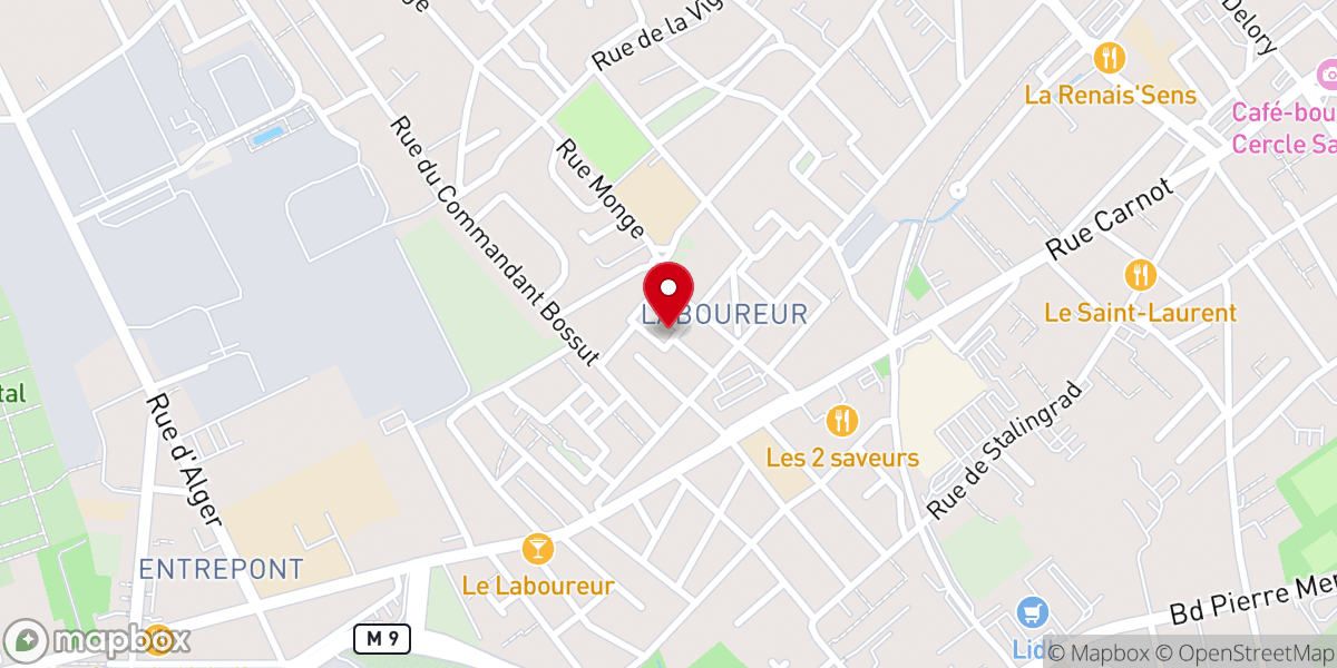 Map showing location of Église catholique Sainte-Thérèse-de-l'Enfant-Jésus à Wattrelos