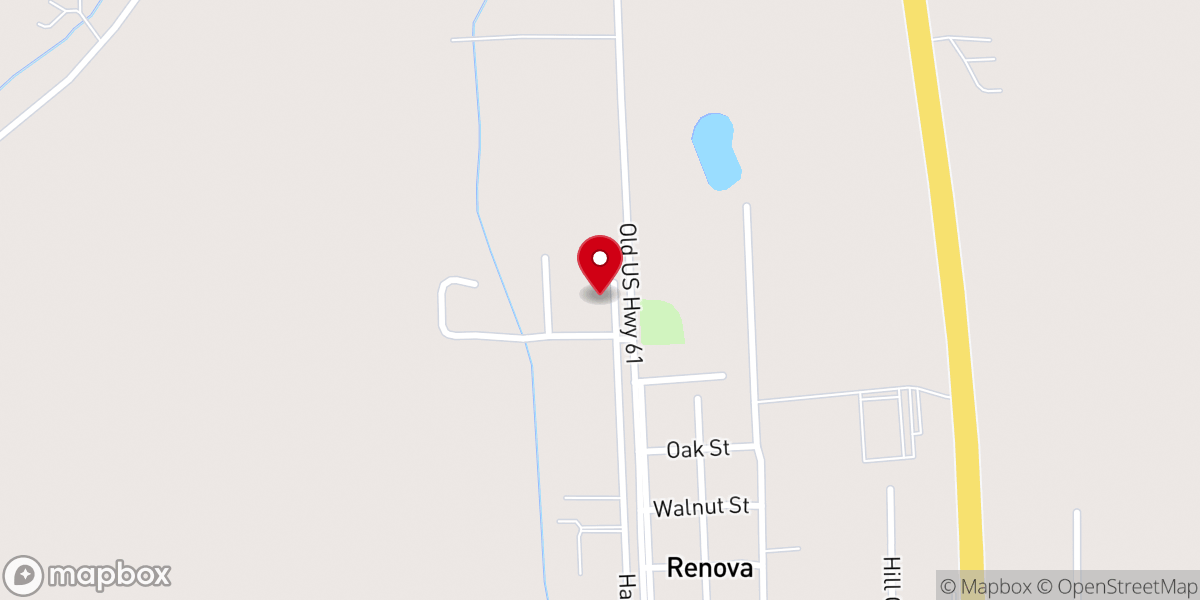 Map showing location of Rose Hill Mssnry Baptist Church