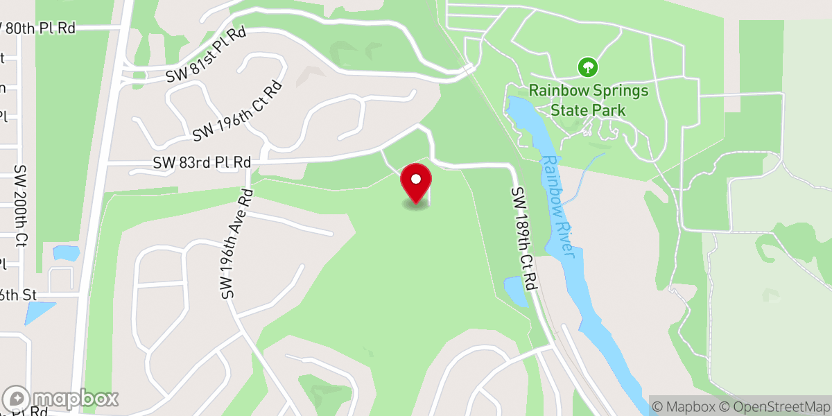 Map showing location of Cheers at Rainbow Springs