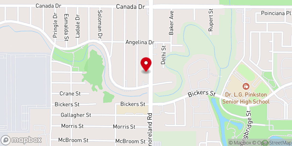 Map showing location of Progressive Missionary Baptist Church