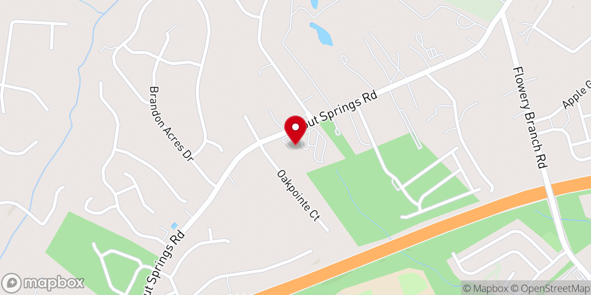 Map showing location of Calvary Chapel Gwinnett
